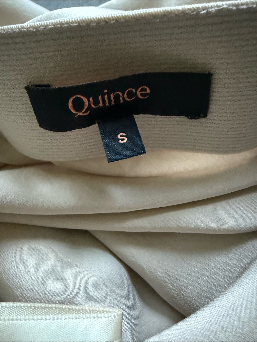 Quince Champagne 100% Silk A-Line Slip Skirt - Picture 4 of 8